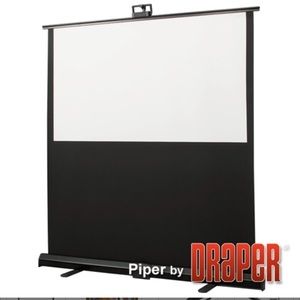 Piper by Draper portable projector screen w/ case